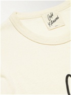 Café Kitsuné - Logo-Print Cotton-Jersey T-Shirt - Neutrals