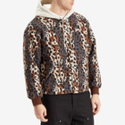 Patta Men's City Leopard Reversible Bomber Jacket in Multi