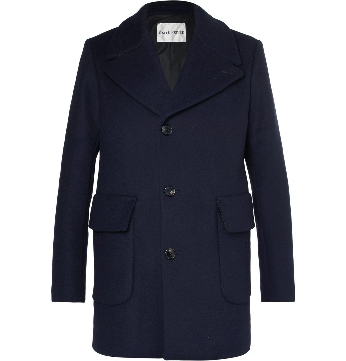 SALLE PRIVÉE - Scott Slim-Fit Virgin Wool-Blend Overcoat - Blue SALLE ...