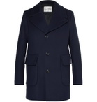 SALLE PRIVÉE - Scott Slim-Fit Virgin Wool-Blend Overcoat - Blue