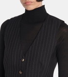 Wardrobe.NYC Pinstripe wool vest