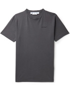 Off-White - Logo-Print Cotton-Jersey T-Shirt - Gray