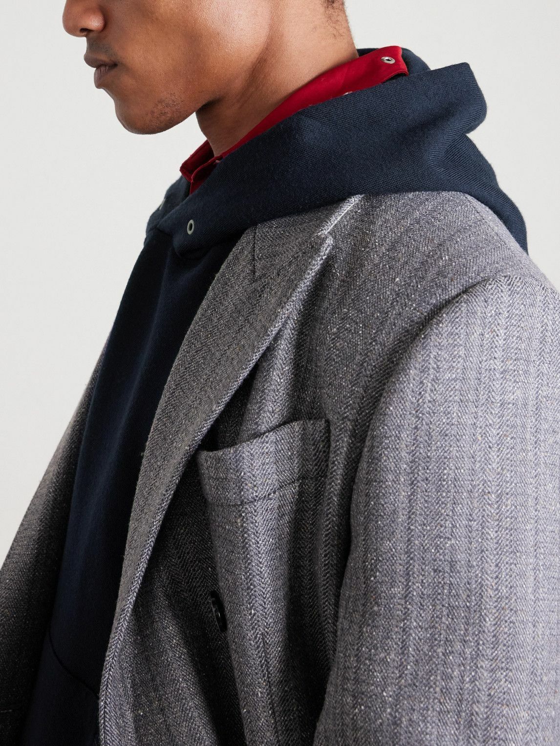 Visvim - Jumbo Wool Hoodie - Blue