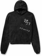 RRR123 - INRI Embellished Logo-Print Cotton-Jersey Hoodie - Black