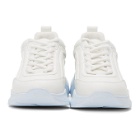 MSGM Off-White Monochromatic Lettering Low Sneakers