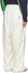 Tommy Jeans White Checkerboard Trousers