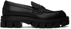 Versace Black Greca Portico Loafers
