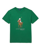 Polo Ralph Lauren - Slim-Fit Printed Cotton-Jersey T-Shirt - Green