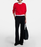 Leset Lauren jersey wide-leg pants