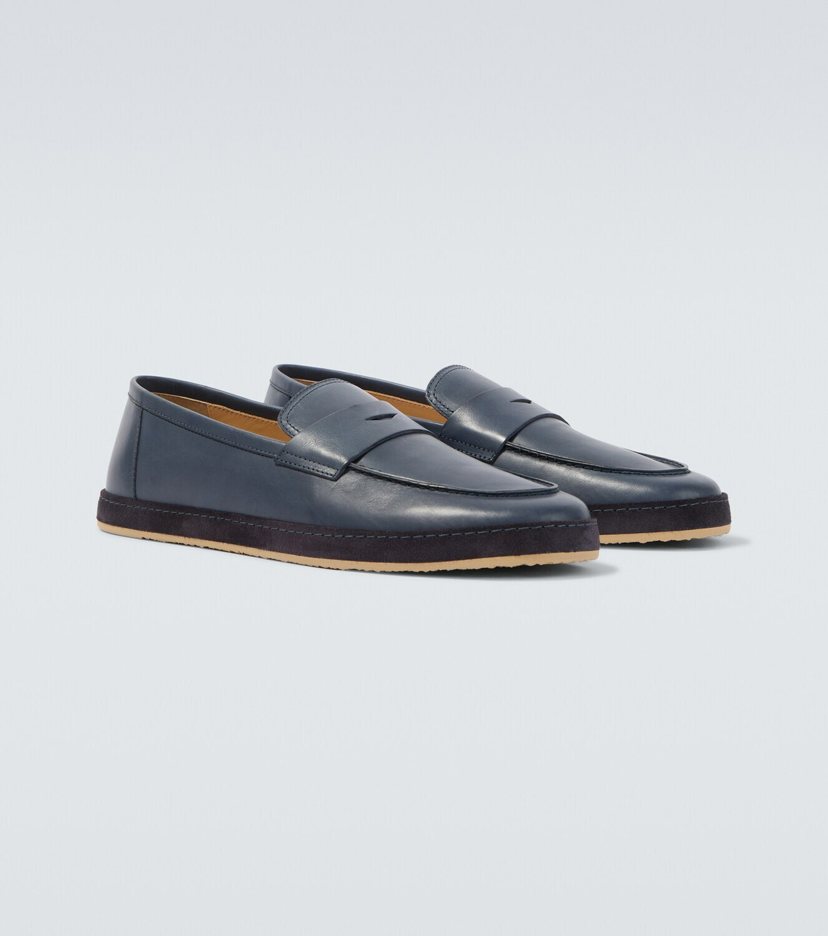 Brunello Cucinelli Leather penny loafers