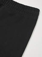 A.P.C. - Jordan Straight-Leg Cotton-Jersey Drawstring Shorts - Black