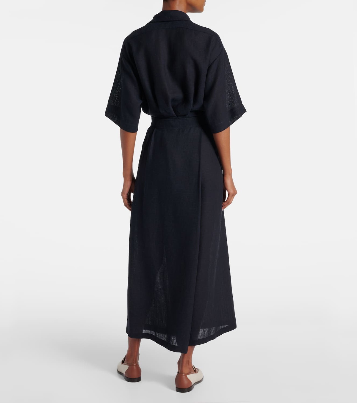 Loro Piana Lil linen wide-leg pants