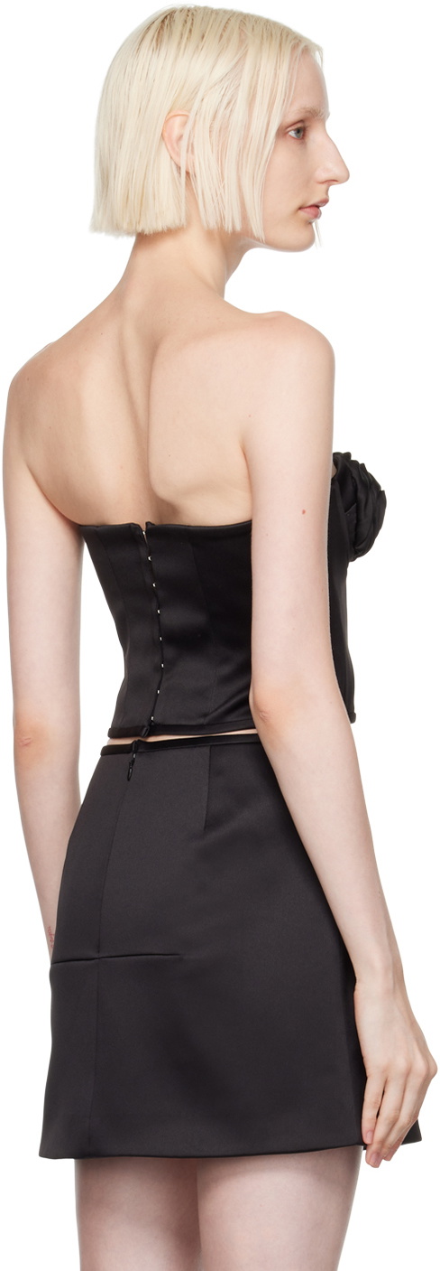 Marc Jacobs Black 'The Satin Rose' Corset