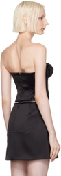 Marc Jacobs Black 'The Satin Rose' Corset