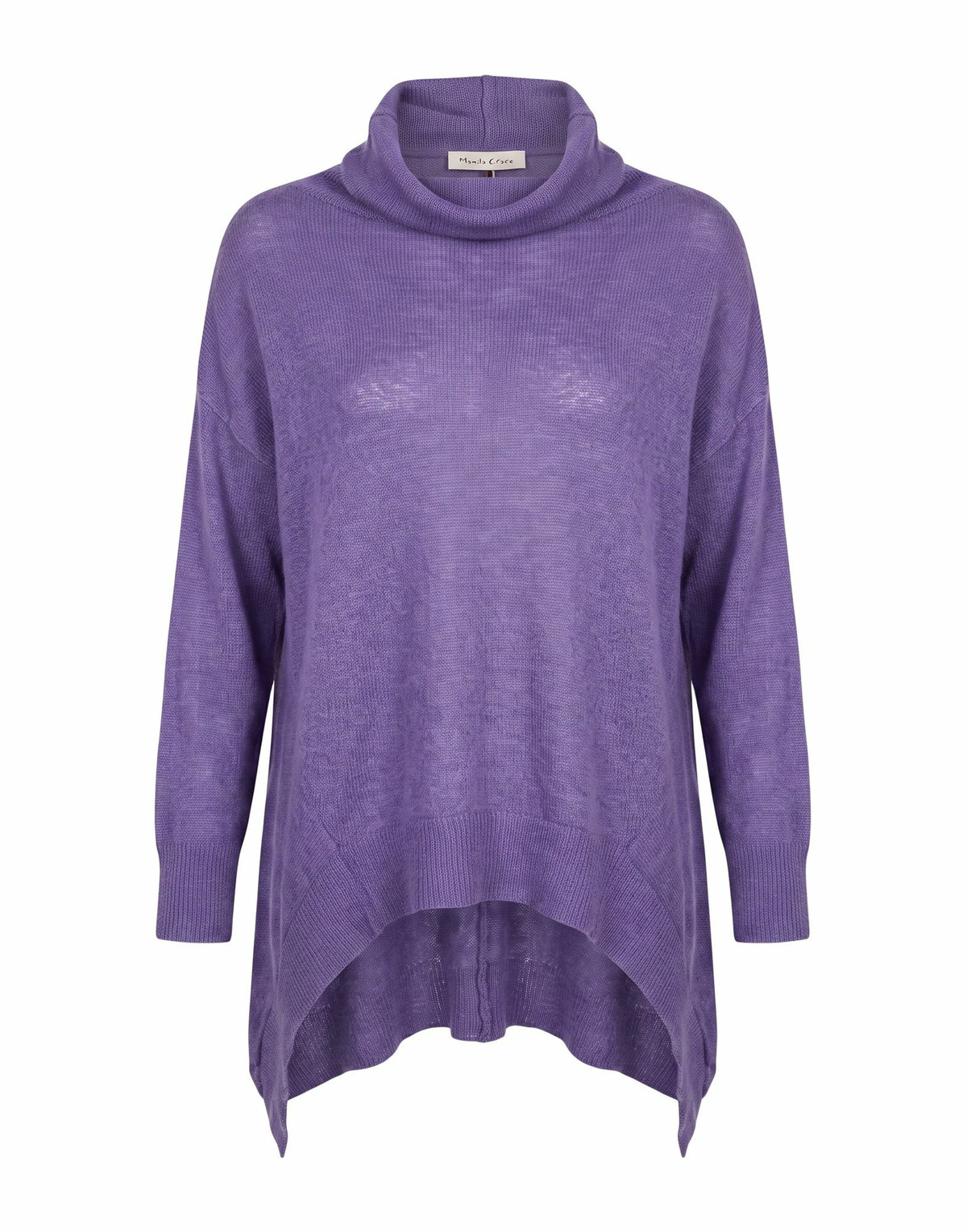Manila Grace Womens Turtleneck in Purple