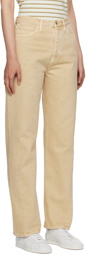 TOTEME Beige Twisted Seam Jeans