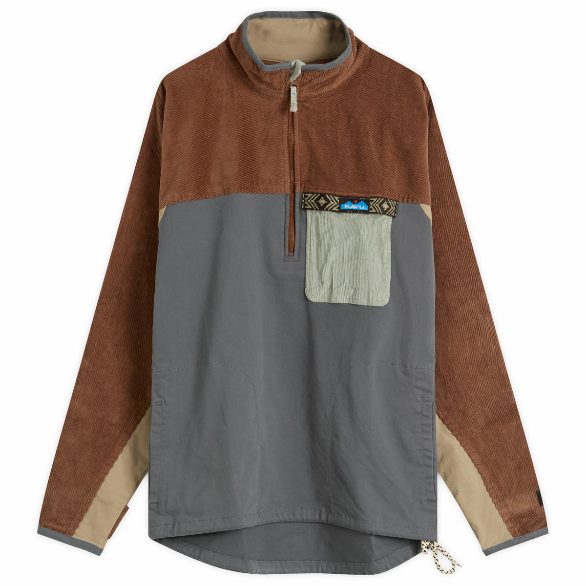 KAVU Men's Throwshirt Flex Pullover in Color Commotion