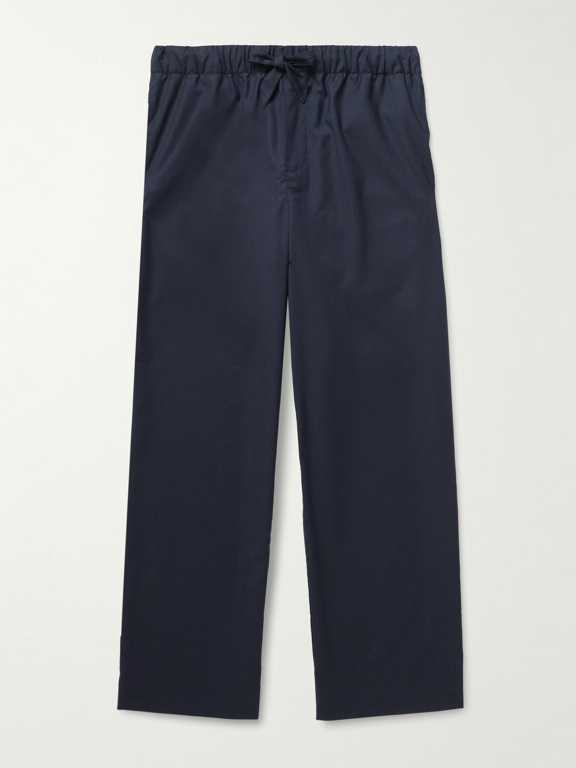 Frescobol Carioca - Luan Straight-Leg Wool Drawstring Trousers - Blue