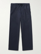 Frescobol Carioca - Luan Straight-Leg Wool Drawstring Trousers - Blue