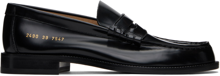 Photo: Common Projects Black Polished Leather Loafers