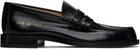 Common Projects Black Polished Leather Loafers