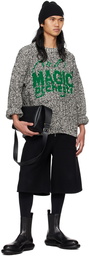 Jil Sander Black & White 'Magic Orchestra' Sweater