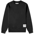 Jil Sander Men's Plus Logo Patch Crew Sweat in Black