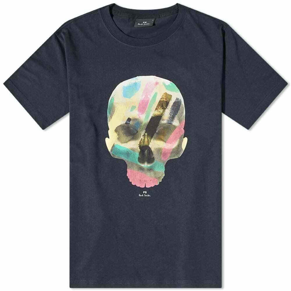 Paul Smith Men's Skull T-Shirt in Blue Paul Smith