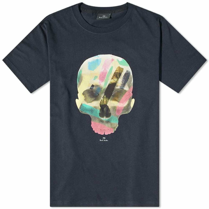 Photo: Paul Smith Men's Skull T-Shirt in Blue