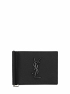 SAINT LAURENT - Monogram Leather Wallet W/ Bill Clip