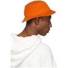 R13 Orange Corduroy Bucket Hat