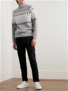 Brunello Cucinelli - Jacquard-Knit Fair Isle Rollneck Sweater - Gray