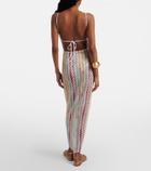 Missoni Zigzag asymmetric midi skirt