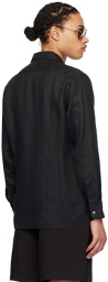 Lardini Black Button Shirt