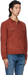 Nudie Jeans Red Suede Robby Jacket