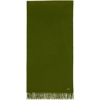 Loro Piana Green Frisson Cashmere Grande Unita Scarf