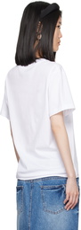 Moschino Jeans White 'Culture Take Away' T-Shirt