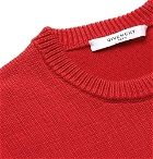 Givenchy - Logo-Intarsia Cotton Sweater - Red