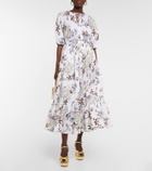 Erdem - Eleni printed linen blouse