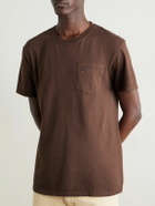 Noah - Core Logo-Print Cotton-Jersey T-Shirt - Brown