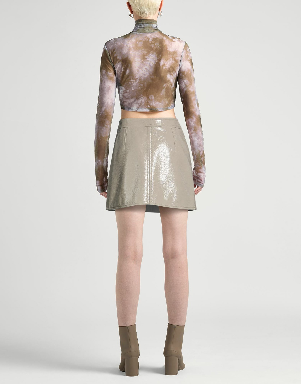 Courrèges Womens Mini skirt Taupe