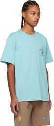 Helmut Lang Blue Societas T-Shirt