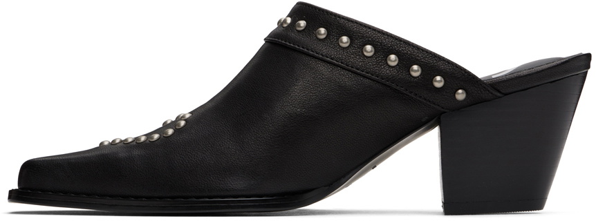 [OPEN YY] / ☆ 24FW HEART STUD WESTERN MULES / BEIGE OPEN YY