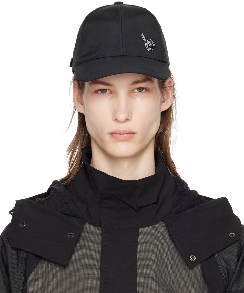 PS by Paul Smith Black Bunny Embroidered Cap