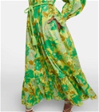 Alémais Wrenly floral cotton midi dress