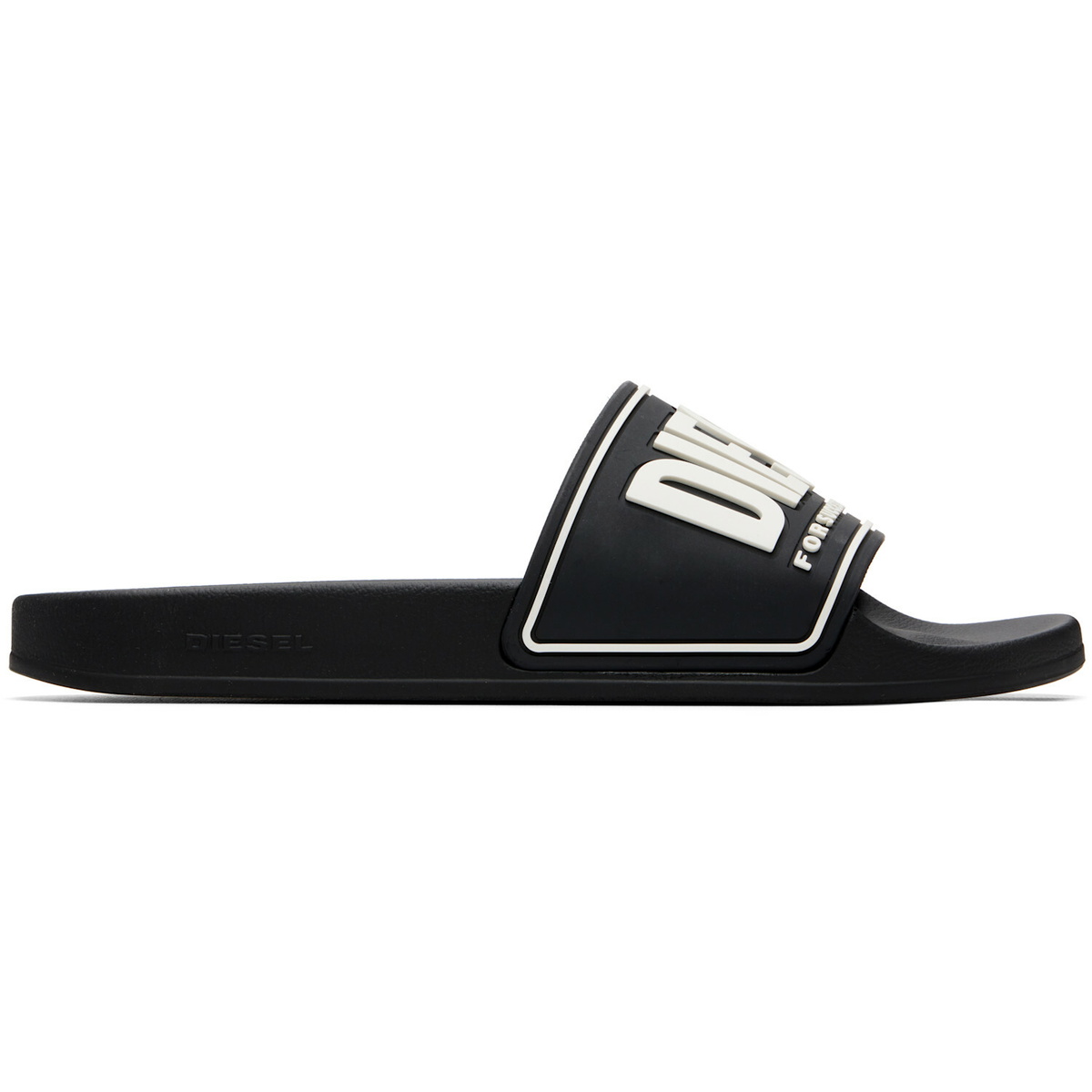 Diesel Black 3D Logo Sa-Mayemi-Pool Slides