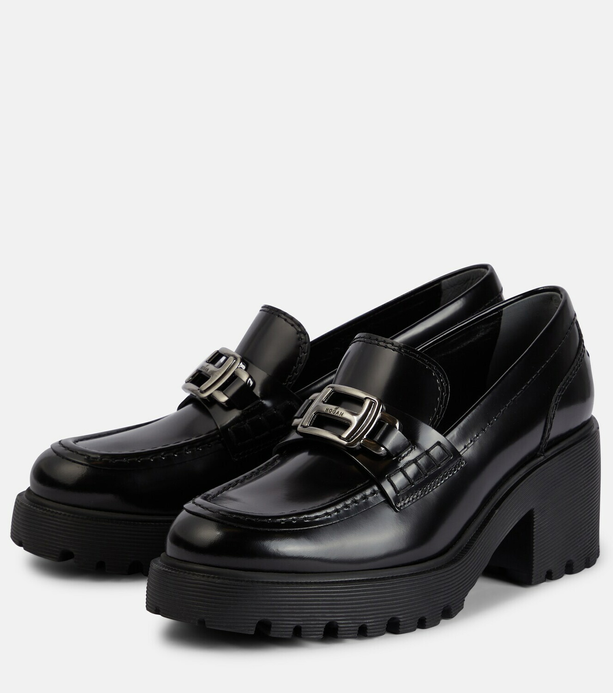 Hogan H649 leather loafer pumps Hogan