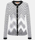 Missoni Zig-zag crystal-embellished cardigan