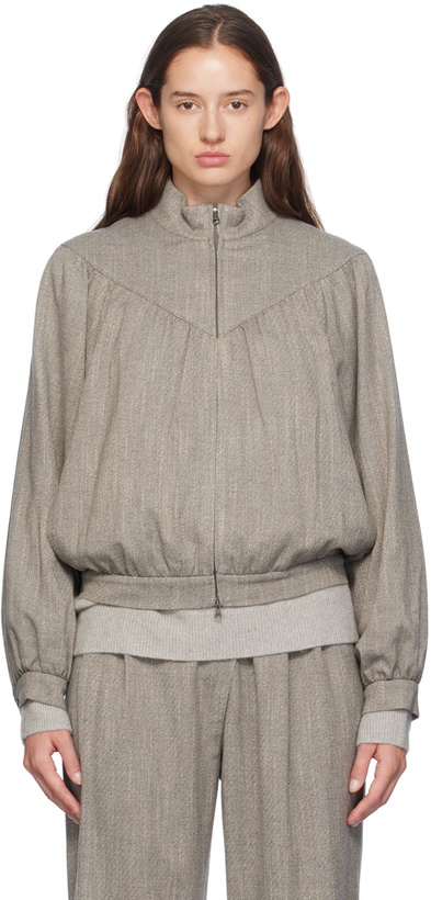 Photo: AMOMENTO Gray Yoke Jacket