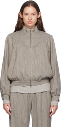 AMOMENTO Gray Yoke Jacket